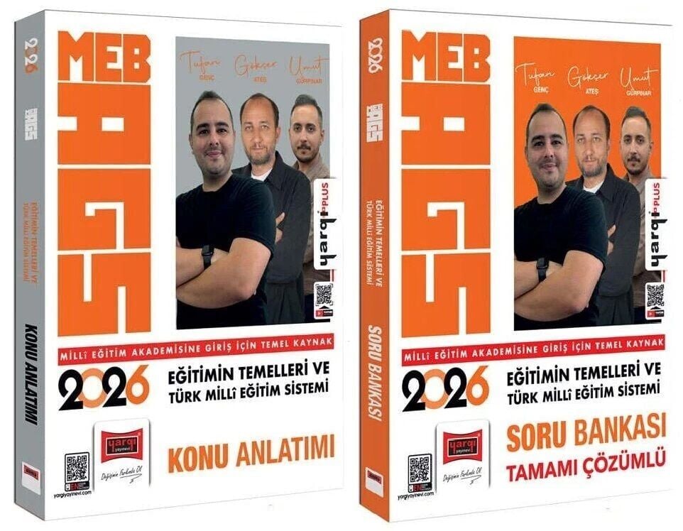 Yargı 2026 MEB-AGS Eğitimin Temelleri ve Türk Milli Eğitim Sistemi Konu + Soru Bankası 2 li Set - Tufan Genç Yargı Yayınları