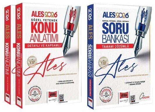Yargı 2026 ALES VIP Konu + Soru Bankası 2 li Set Yargı Yayınları