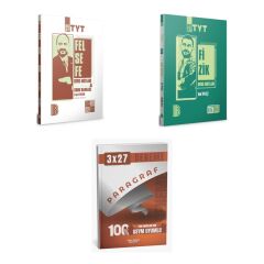 2027 Benim Hocam TYT Felsefe ve Tamamı Video Çözümlü + Fizik Konu + anla kazan paragraf deneme 3'lü Set