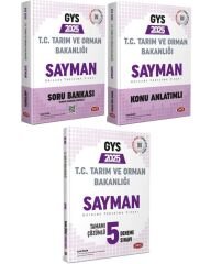 Data 2025 GYS Tarım ve Orman Bakanlığı Sayman Konu + Soru + 5 Deneme 3 Kitap Set Data Yayınları