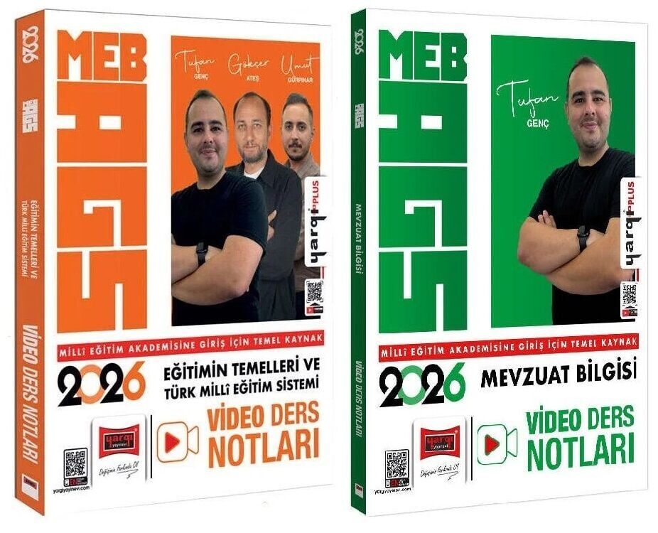 Yargı 2026 MEB-AGS Eğitimin Temelleri + Mevzuat Bilgisi Video Ders Notları 2 li Set Yargı Yayınları