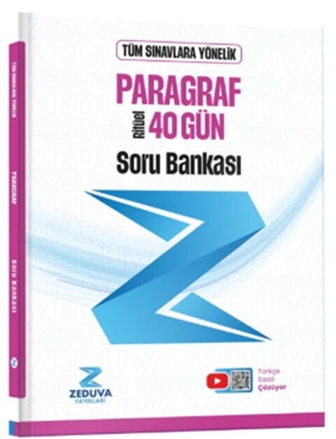 Zeduva Yayınları Tüm Sınavlara Yönelik Türkçe Saati 40 Gün Ritüel Paragraf Soru Bankası