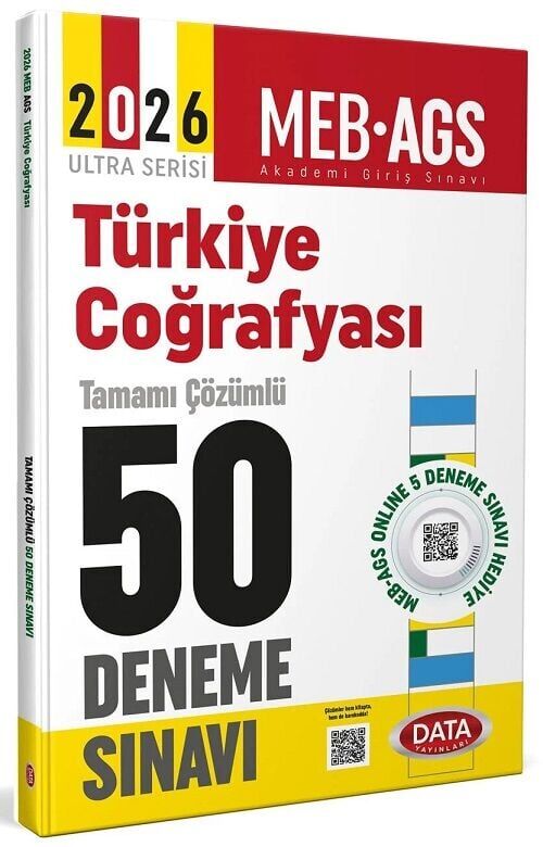 Data 2026 MEB-AGS Türkiye Coğrafyası 50 Deneme Çözümlü Ultra Serisi Data Yayınları