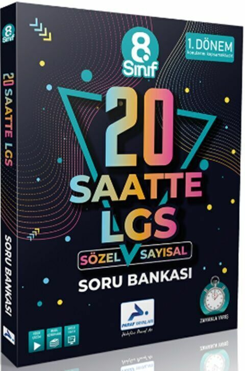 Paraf Yayınları 8. Sınıf LGS Sözel Sayısal 1. Dönem 20 Saatte LGS Soru Bankası
