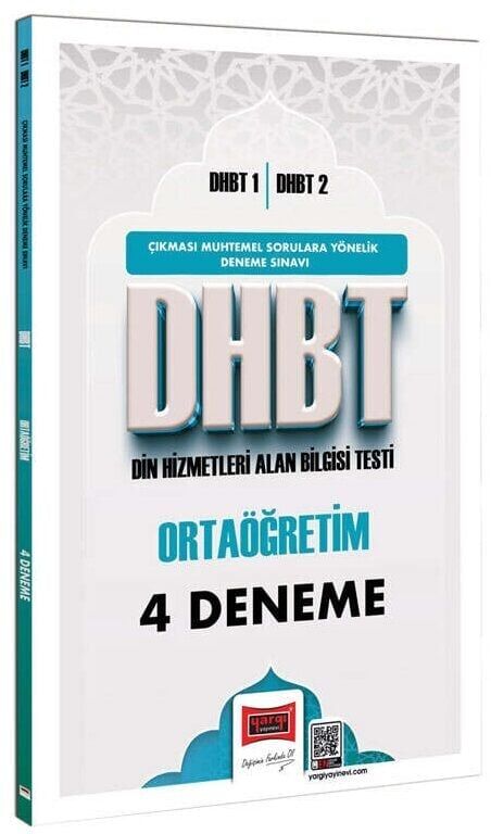 Yargı 2026 DHBT 1-2 Ortaöğretim 4 Deneme Çözümlü Yargı Yayınları