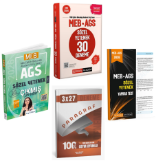 Pegem 2026 MEB AGS Sözel Yetenek 30 Deneme + MEB AGS Sözel Yetenek Çıkmış Sorular + Yaprak Test Seti