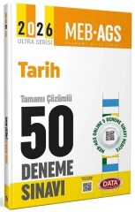 Data 2026 MEB-AGS Tarih 50 Deneme Çözümlü Ultra Serisi Data Yayınları