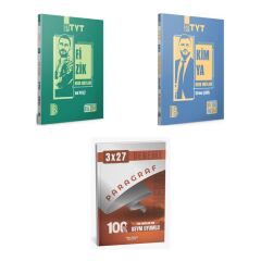2027 Benim Hocam TYT Fizik + Kimya Konu + anla kazan paragraf deneme 3'lü Set