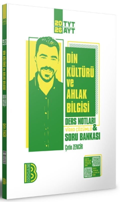 Benim Hocam Yayınları 2026 TYT AYT Din Kültürü ve Ahlak Bilgisi Ders Notları ve Tamamı Video Çözümlü Soru Bankası