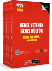 Pegem 2026 KPSS Genel Yetenek Genel Kültür Lisans Konu Anlatımlı Modüler Set 6 Kitap