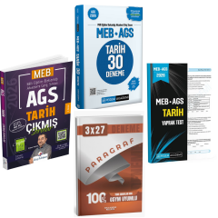 Pegem 2026 MEB AGS Tarih 30 Deneme + MEB AGS Tarih Çıkmış Sorular + Yaprak Test Seti