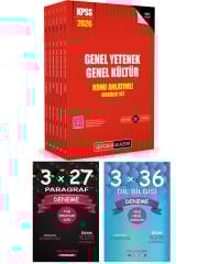 Pegem + Anla Kazan 2026 KPSS Genel Yetenek Genel Kültür Lisans Konu Anlatımlı Modüler Set 6 Kitap