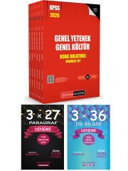 Pegem + Anla Kazan 2026 KPSS Genel Yetenek Genel Kültür Lisans Konu Anlatımlı Modüler Set 6 Kitap