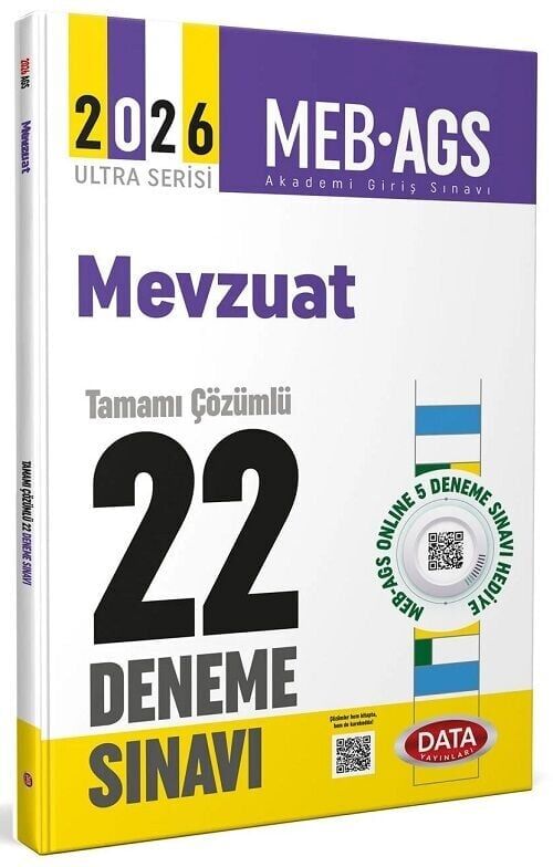 Data 2026 MEB-AGS Mevzuat 22 Deneme Çözümlü Ultra Serisi Data Yayınları