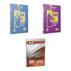 2027 Benim Hocam TYT Kimya + Türkçe Konu + anla kazan paragraf deneme 3'lü Set