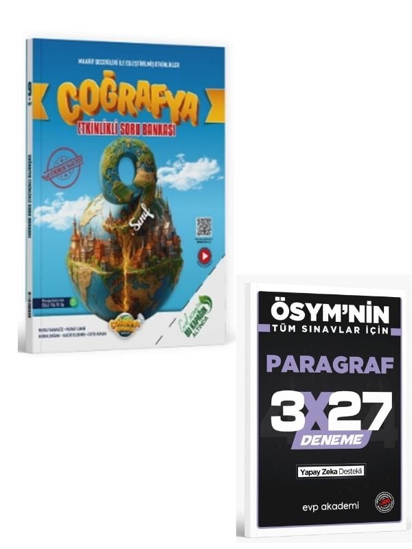 Coğrafya Gurmesi 2027 9. Sınıf Coğrafya Etkinlikli Soru Bankası+ EVP Akademi Paragraf