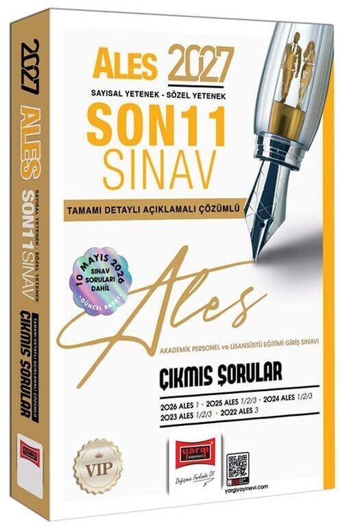 Yargı 2027 ALES VIP Çıkmış Sorular Son 11 Sınav Çözümlü Yargı Yayınları