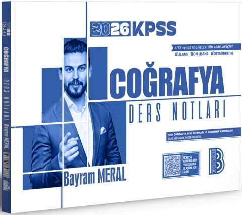 Benim Hocam 2026 KPSS Coğrafya Ders Notları