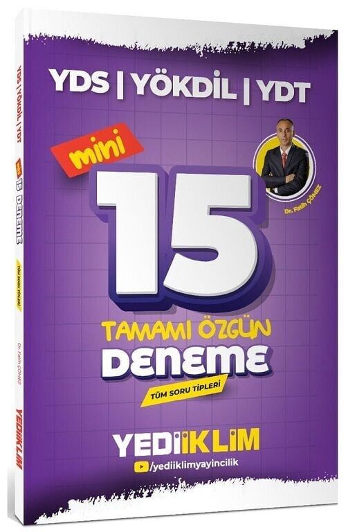 Yediiklim YDS YÖKDİL YDT Mini 15 Deneme - Fatih Çömez Yediiklim Yayınları