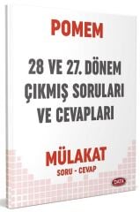 Data POMEM 28 ve 27. Dönem Mülakat Çıkmış Soruları ve Cevapları Data Yayınları