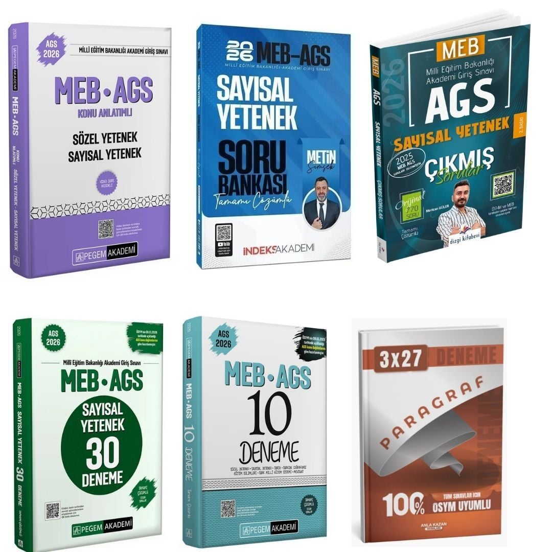 2026 MEB AGS Sayısal Yetenek Sınav Kazandıran Süper Karma Set