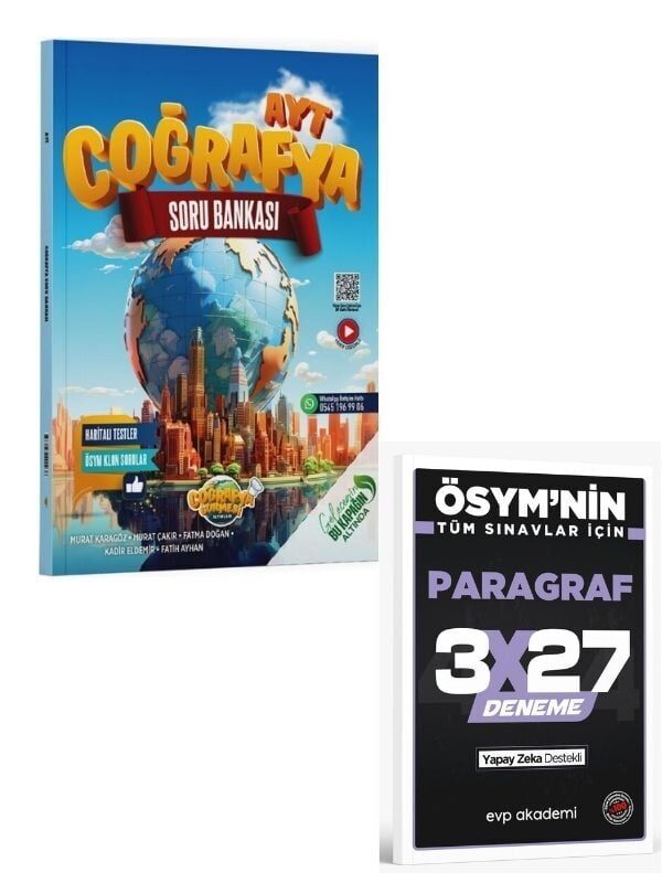 Coğrafya Gurmesi 2027 AYT Coğrafya Soru Bankası+ EVP Akademi Paragraf