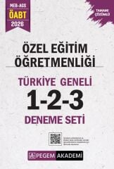 Pegem 2026 ÖABT MEB-AGS Özel Eğitim Öğretmenliği Türkiye Geneli 3 Deneme (1-2-3) Pegem Akademi Yayınları