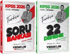 Yediiklim 2026 KPSS Türkçe Soru Bankası + 22 Deneme 2 li Set - Mustafa Onur Bozkuş Yediiklim Yayınları