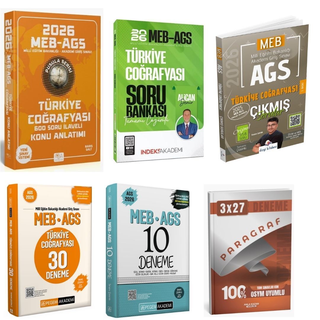 2026 MEB AGS Türkiye Coğrafyası Sınav Kazandıran Süper Karma Set