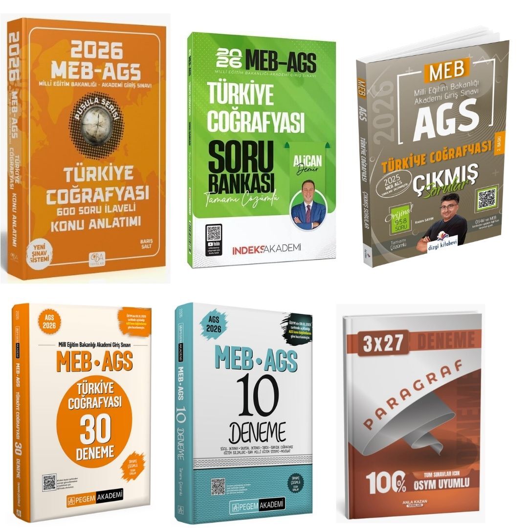 2026 MEB AGS Türkiye Coğrafyası Sınav Kazandıran Süper Karma Set