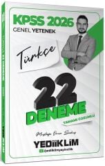 Yediiklim 2026 KPSS Türkçe 22 Deneme Çözümlü - Mustafa Onur Bozkuş Yediiklim Yayınları