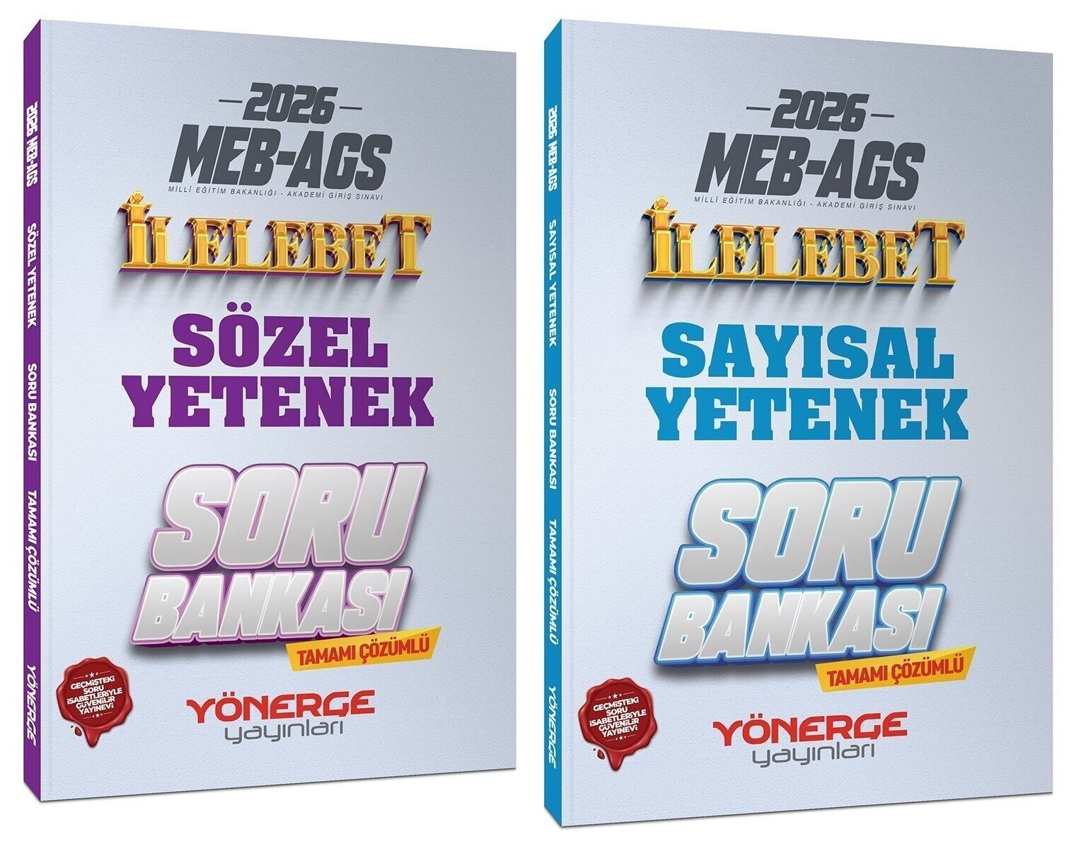 Yönerge 2026 MEB-AGS Sözel + Sayısal Yetenek İlelebet Soru Bankası 2 li Set Yönerge Yayınları