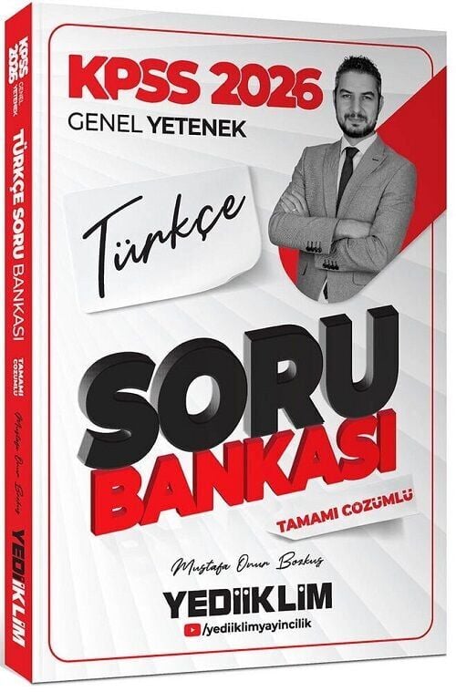 Yediiklim 2026 KPSS Türkçe Soru Bankası Çözümlü - Mustafa Onur Bozkuş Yediiklim Yayınları