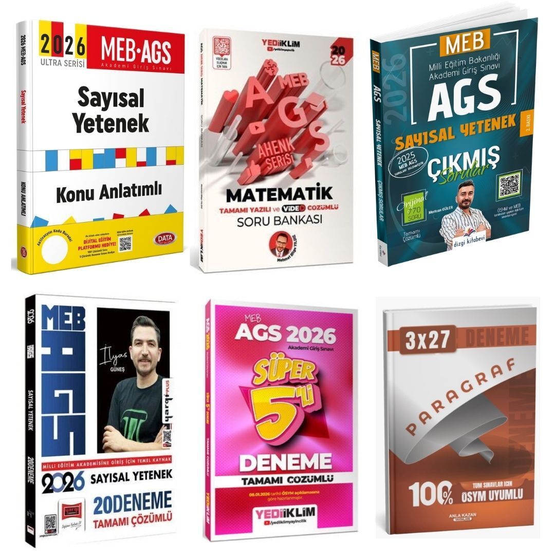 2026 MEB AGS Sayısal Yetenek Sınav Kazandıran Süper Karma Yayınlar Seti