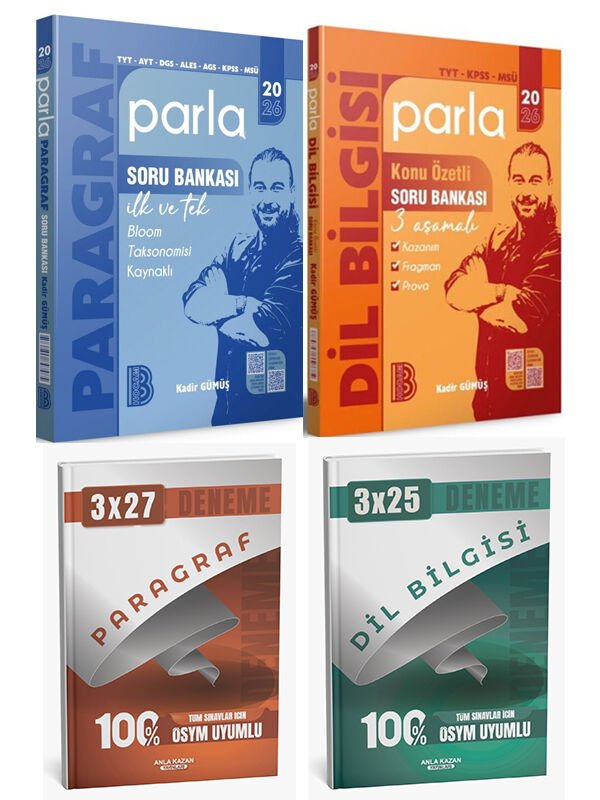 Anla Kazan + Benim Hocam 2026 Parla Paragraf Dil Bilgisi Soru + Anla Kazan Deneme 4 lü Set