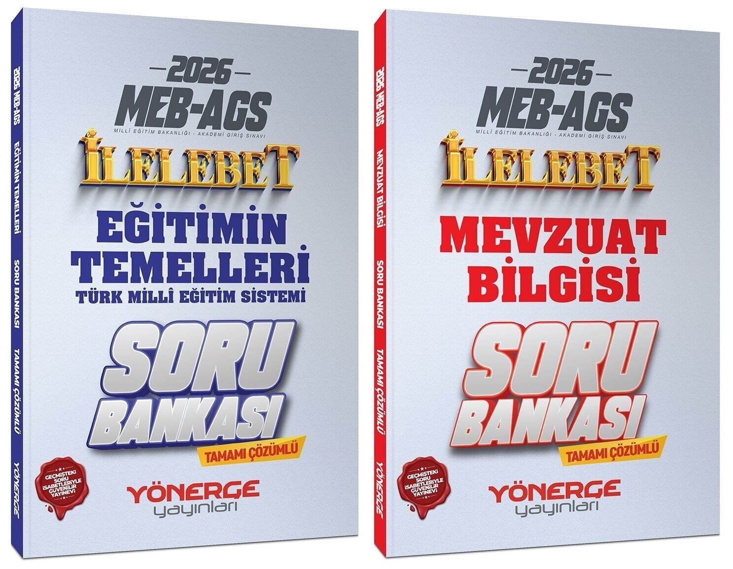 Yönerge 2026 MEB-AGS Eğitimin Temelleri + Mevzuat Bilgisi İlelebet Soru Bankası 2 li Set Yönerge Yayınları