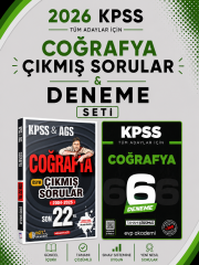 Eğit Akademi 2026 KPSS Coğrafya Çıkmış Sorular & KPSS Coğrafya 6 Deneme EVP Akademi Seti