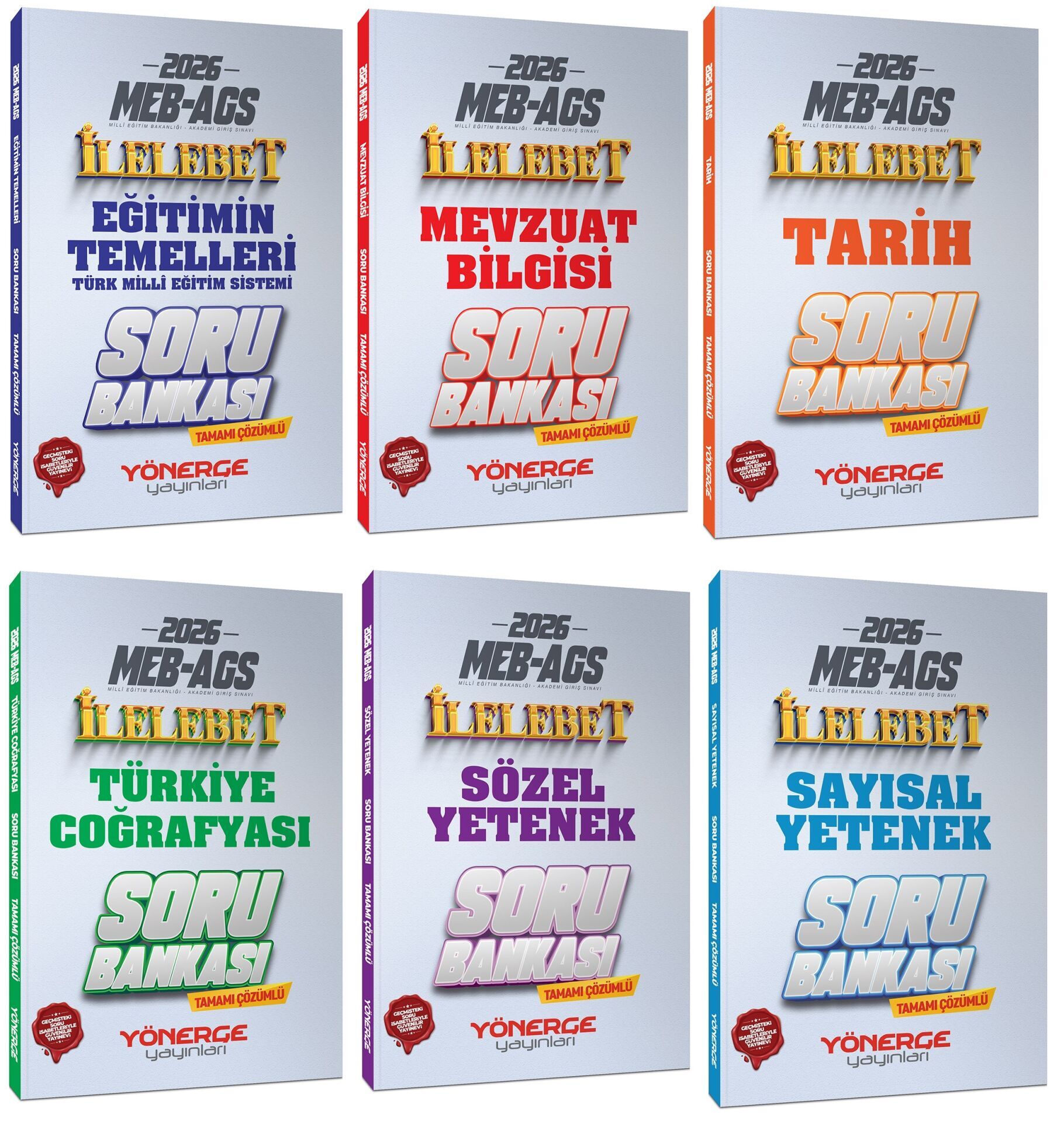 Yönerge 2026 MEB-AGS İlelebet Soru Bankası 5 li Set Yönerge Yayınları