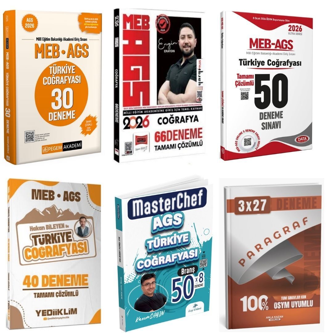 2026 MEB AGS Türkiye Coğrafyası Sınav Kazandıran Süper Karma Deneme Seti