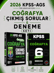 İndeks 2026 KPSS Coğrafya Çıkmış Sorular & KPSS Coğrafya 6 Deneme EVP Akademi Seti
