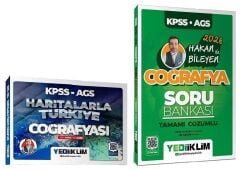 Yediiklim 2026 KPSS MEB-AGS Haritalarla Türkiye Coğrafyası + Soru Bankası 2 li Set - Hakan Bileyen Yediiklim Yayınları