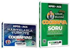 Yediiklim 2026 KPSS MEB-AGS Haritalarla Türkiye Coğrafyası + Soru Bankası 2 li Set - Hakan Bileyen Yediiklim Yayınları