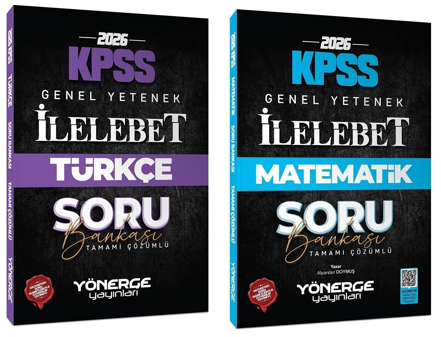Yönerge 2026 KPSS Türkçe + Matematik İlelebet Soru Bankası 2 li Set Yönerge Yayınları