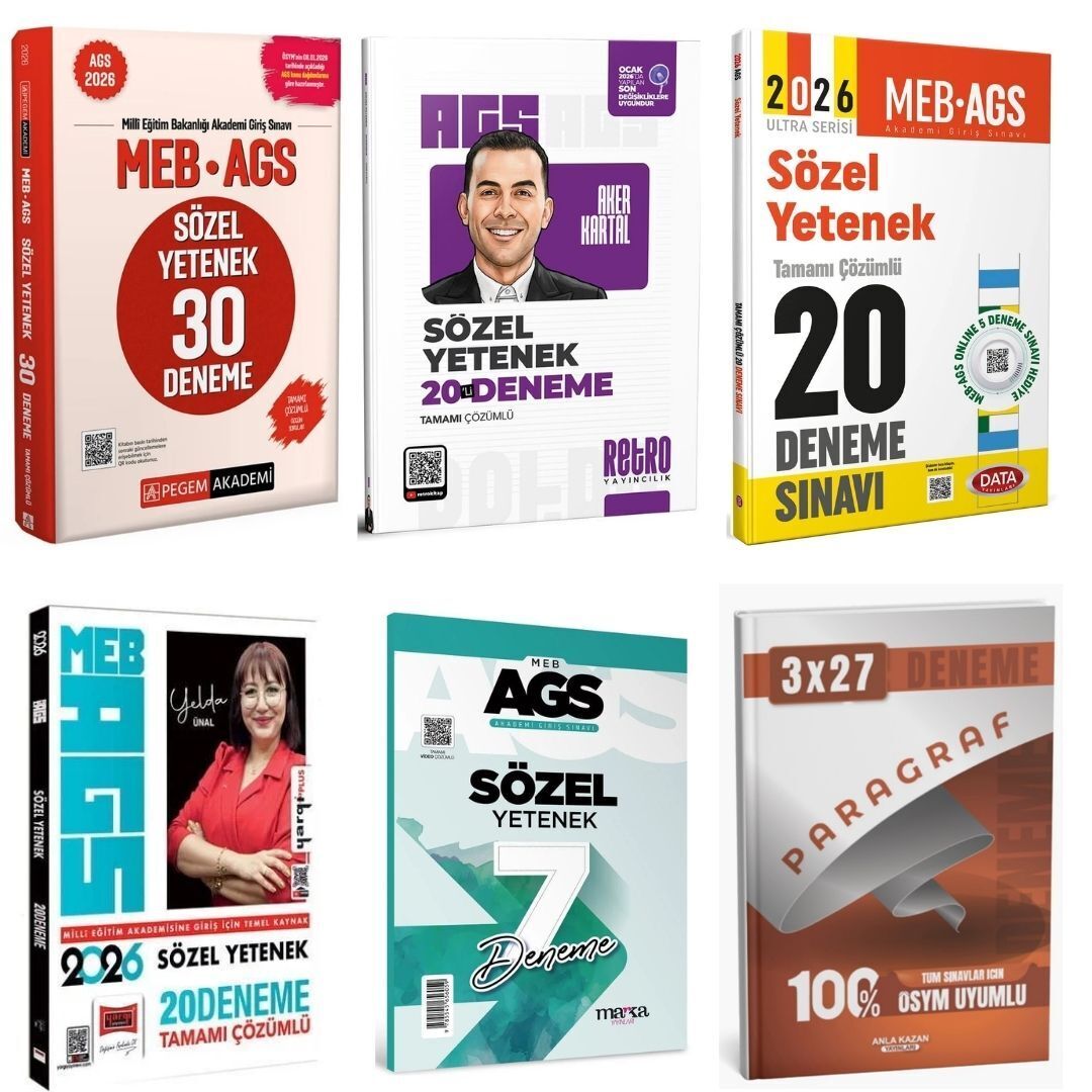 2026 MEB AGS Sözel Yetenek Sınav Kazandıran Süper Karma Deneme Seti