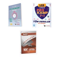 2027 8. Sınıf/LGS Limit Kronometre Fen Bilimleri Soru + Prokamp Tüm Dersler Soru + Ankapade 3'lü Set