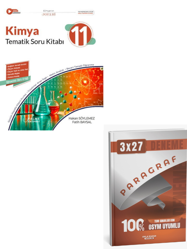 Palme 2027 11. Sınıf Kimya Joker Tematik Soru Kitabı+ Anla Kazan Paragraf