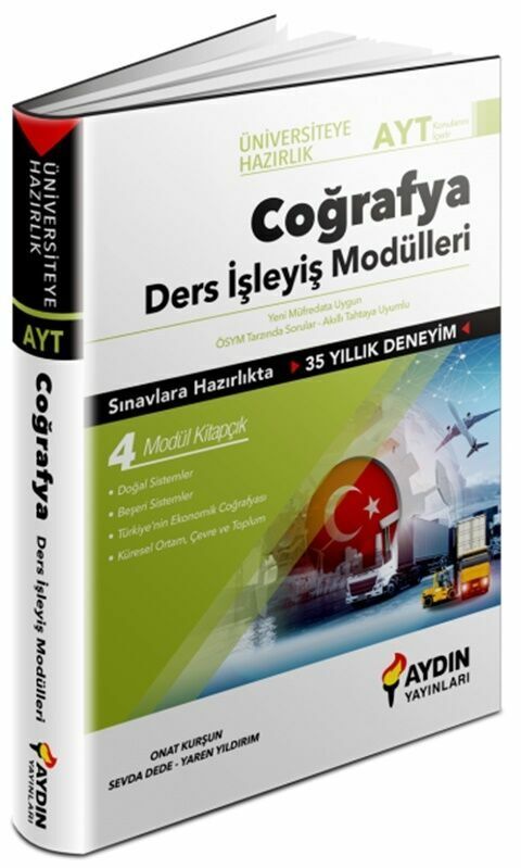 Aydın Yayınları AYT Coğrafya Üniversiteye Hazırlık Ders İşleyiş Modülleri