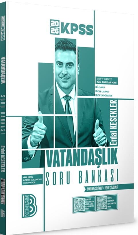 Benim Hocam Yayınları 2026 KPSS Vatandaşlık Tamamı Video Çözümlü Soru Bankası
