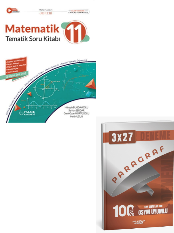 Palme 2027 11. Sınıf Matematik Joker Tematik Soru Kitabı+ Anla Kazan Paragraf