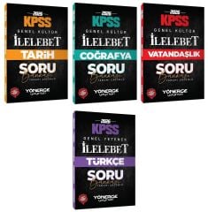 Yönerge 2026 KPSS Tarih + Coğrafya + Vatandaşlık + Türkçe İlelebet Soru Bankası 4 lü Set Yönerge Yayınları